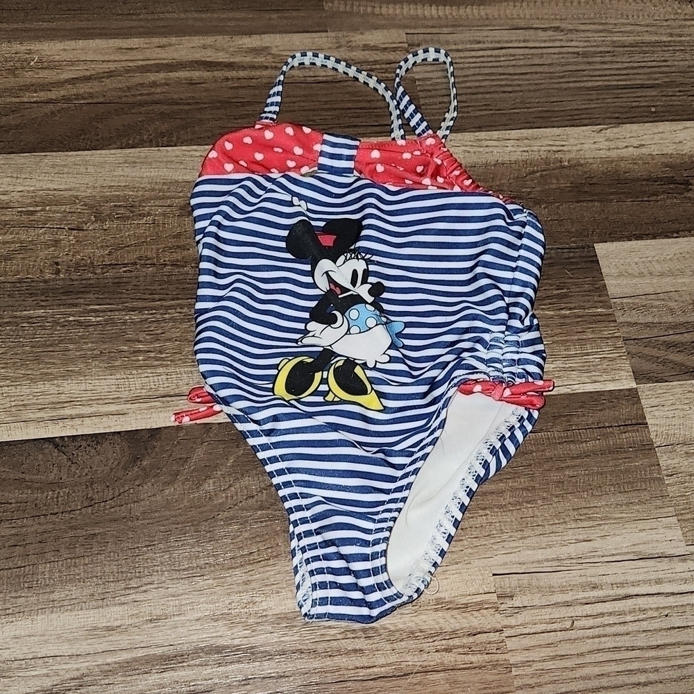MINNIE Mouse One Piece Swimsuit Size 18 mo Vintage Disney See Other Disney Items